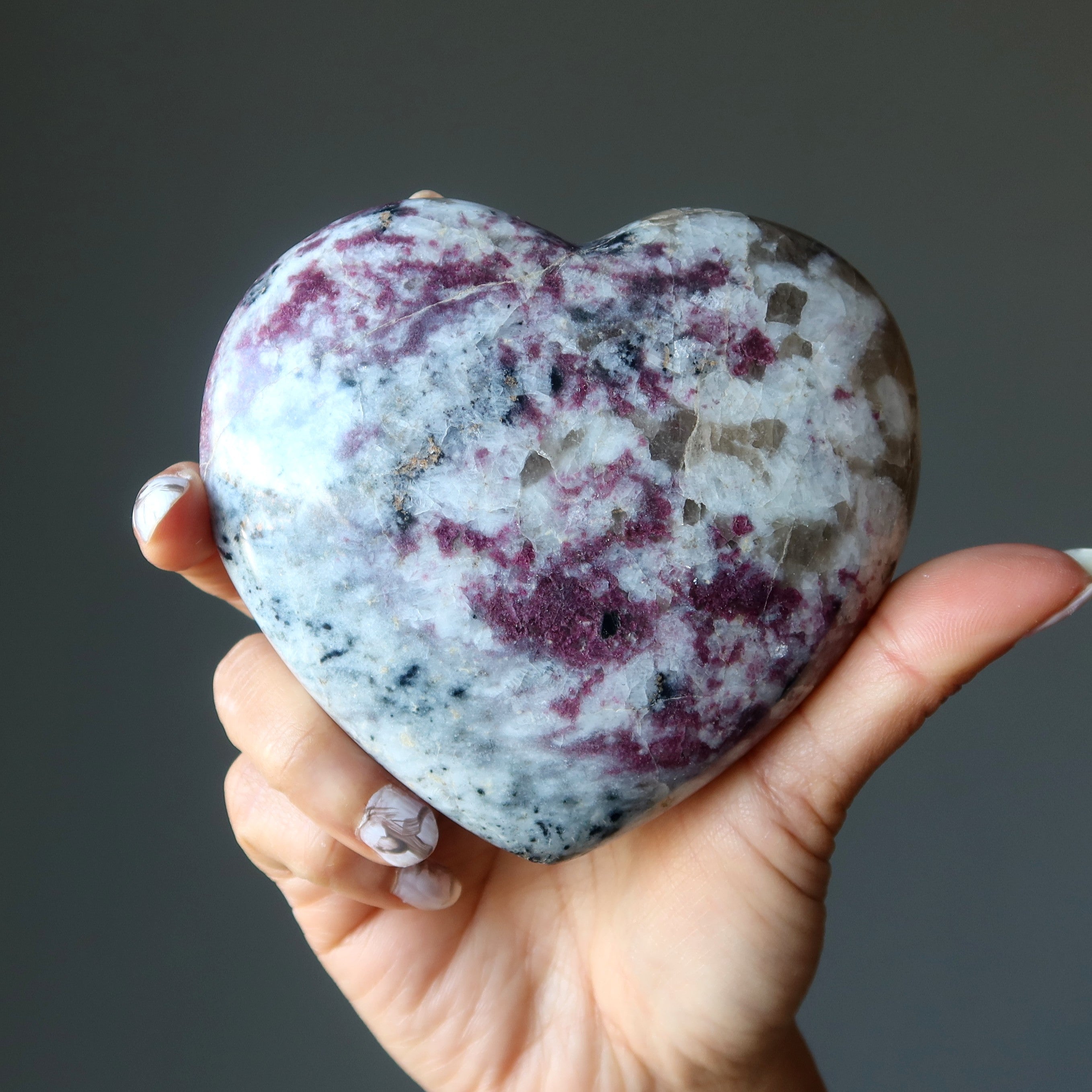 Red Tourmaline Heart Love is Real Rubellite Beauty Stone