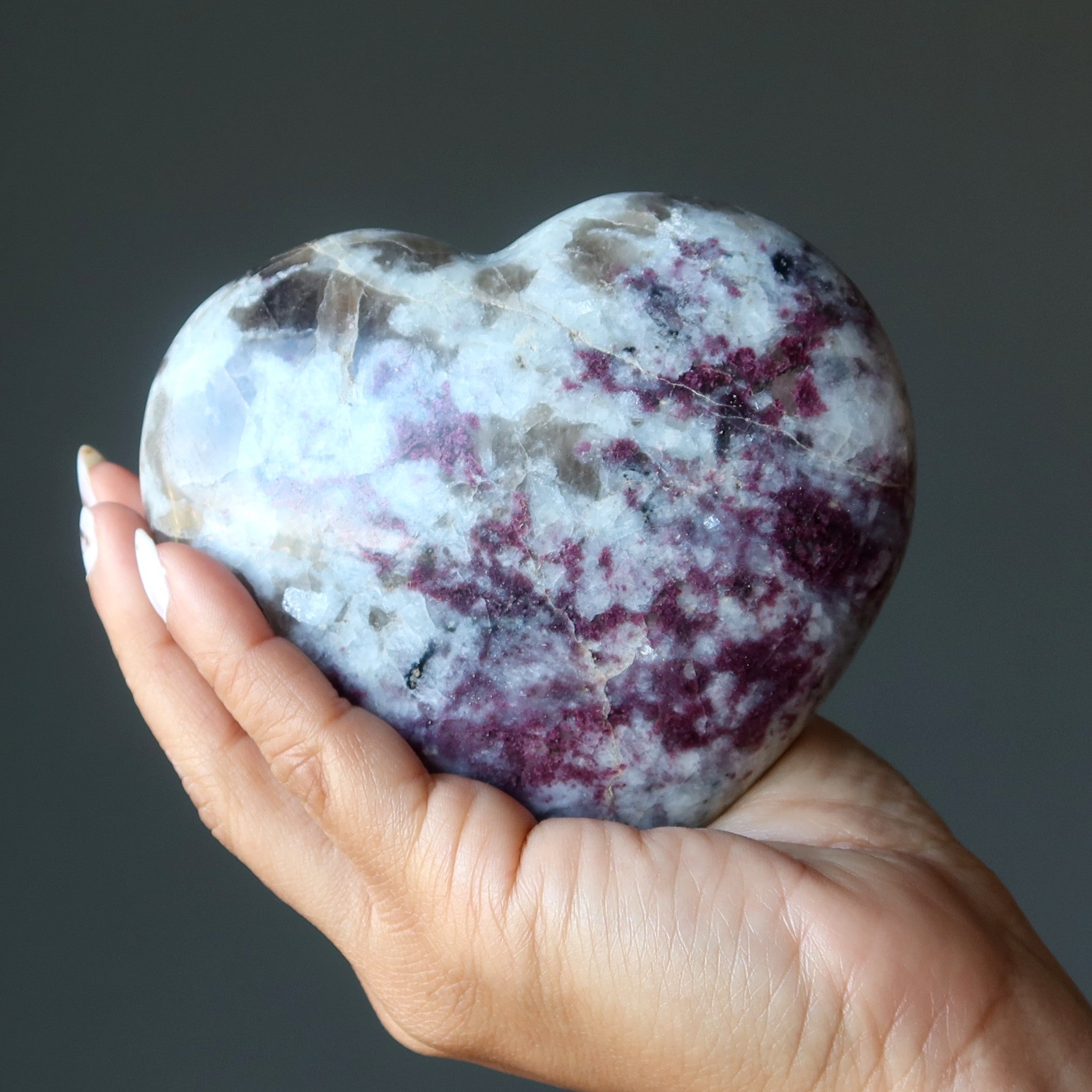 Red Tourmaline Heart Love is Real Rubellite Beauty Stone