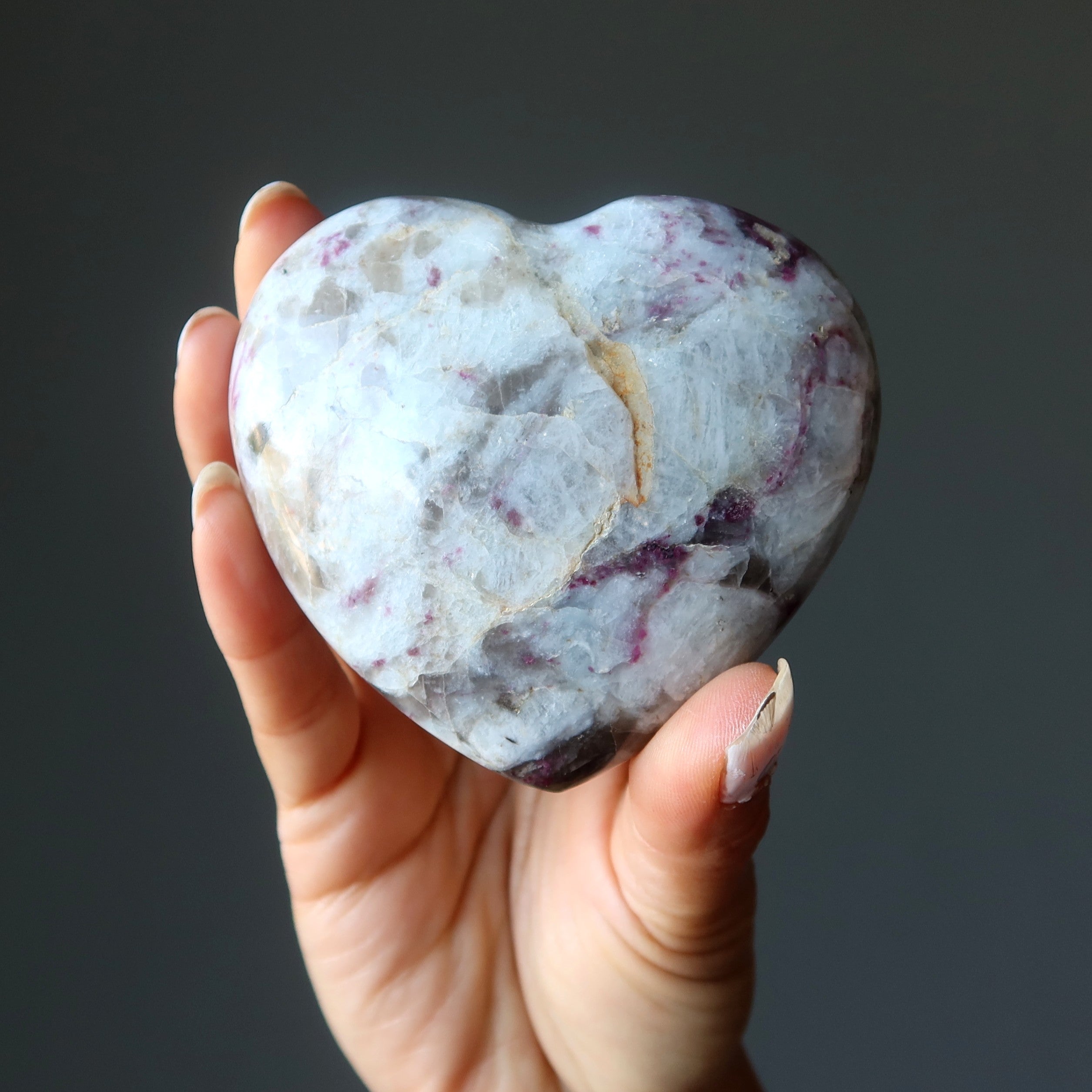 Red Tourmaline Heart Love is Real Rubellite Beauty Stone