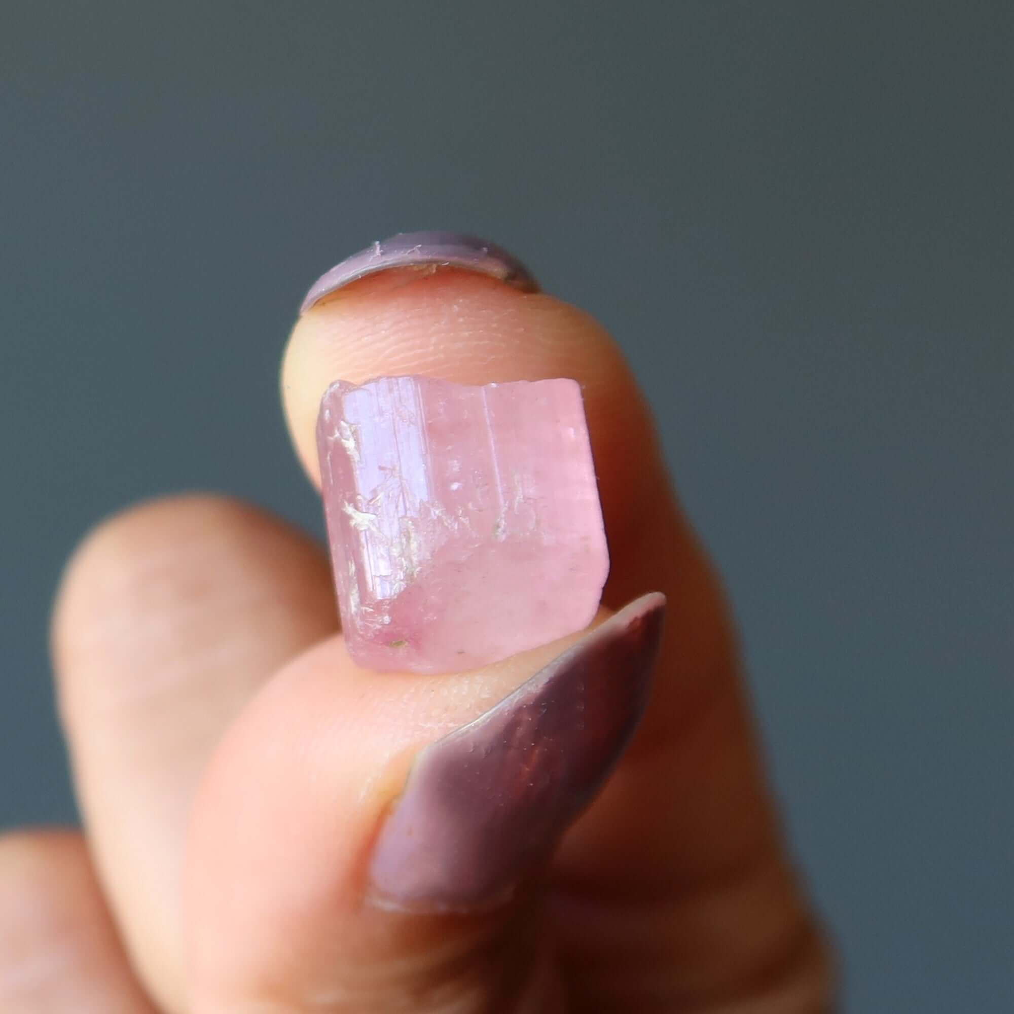 Pink Tourmaline Raw Crystal Free-Loving Gemstone