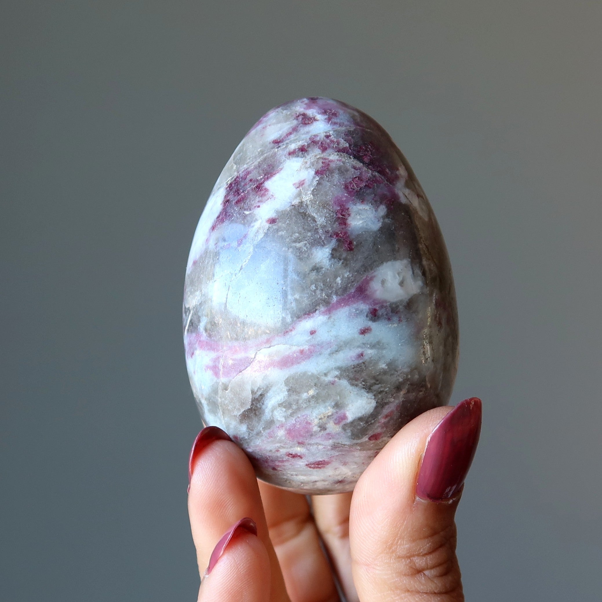 Red Tourmaline Egg Bleeding Heart Healing Wounded Warrior