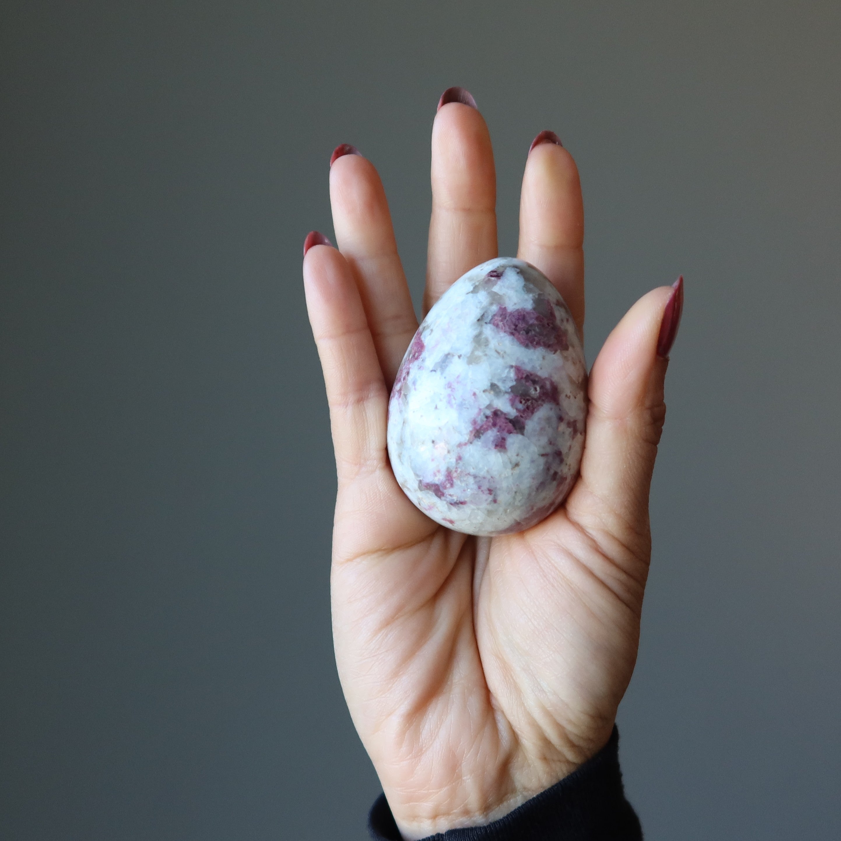 Red Tourmaline Egg Bleeding Heart Healing Wounded Warrior