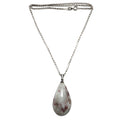 Collier Tourmaline Rouge Romantique Plein d'Espoir en Argent Sterling