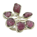 Pink Tourmaline Ring Orchid Sterling Silver Size 9.5