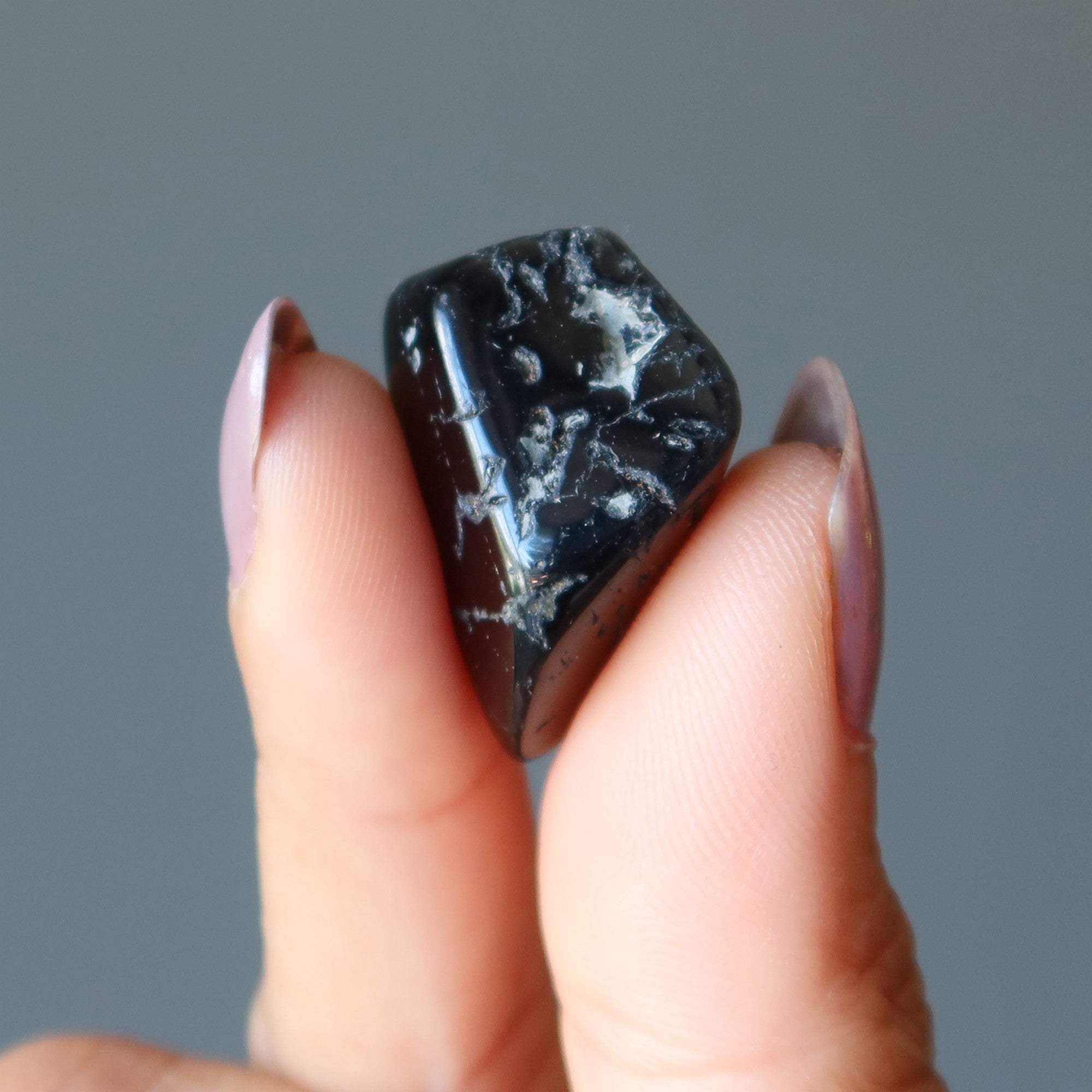 Black Tourmaline Tumbled Stone Protection