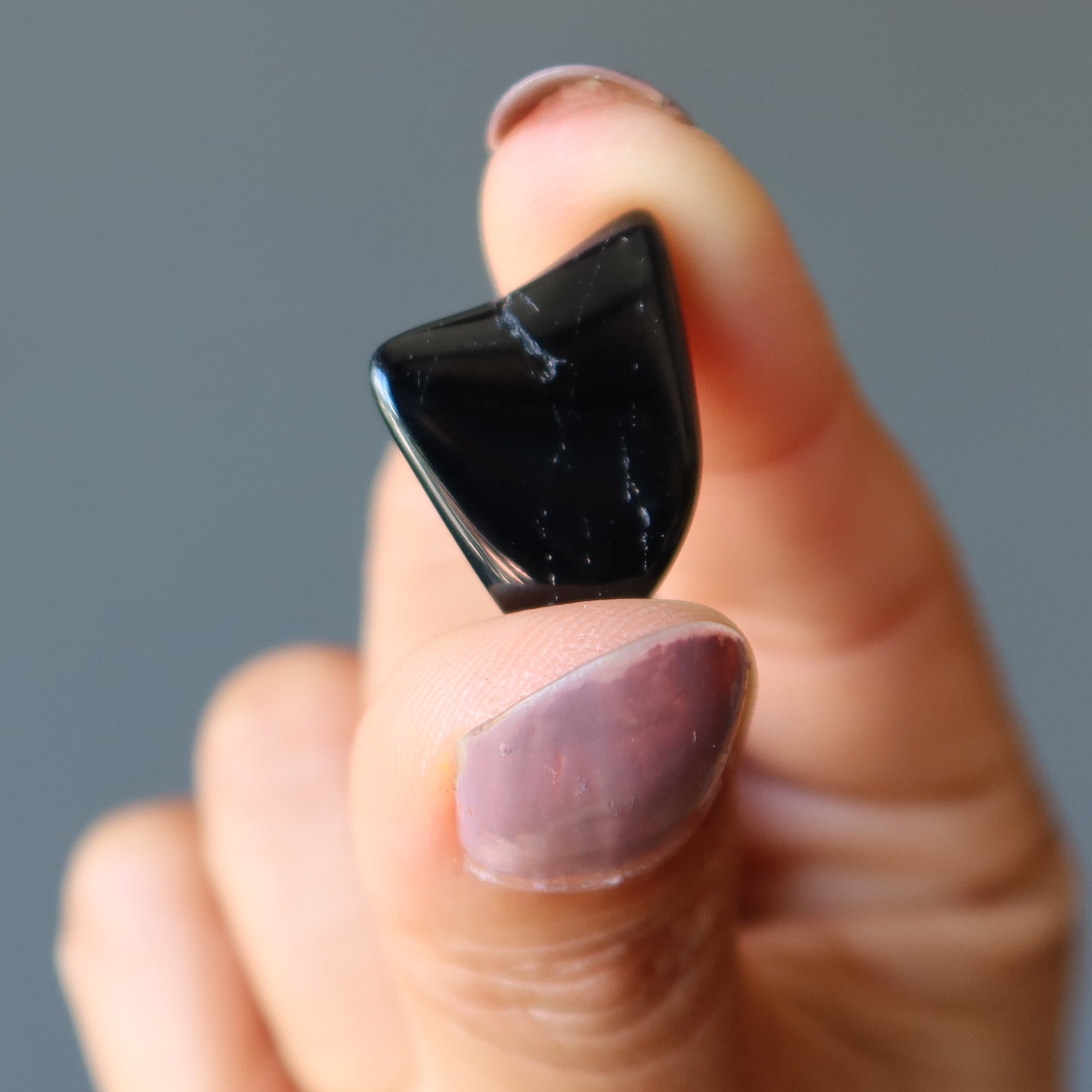 Black Tourmaline Tumbled Stone Protection