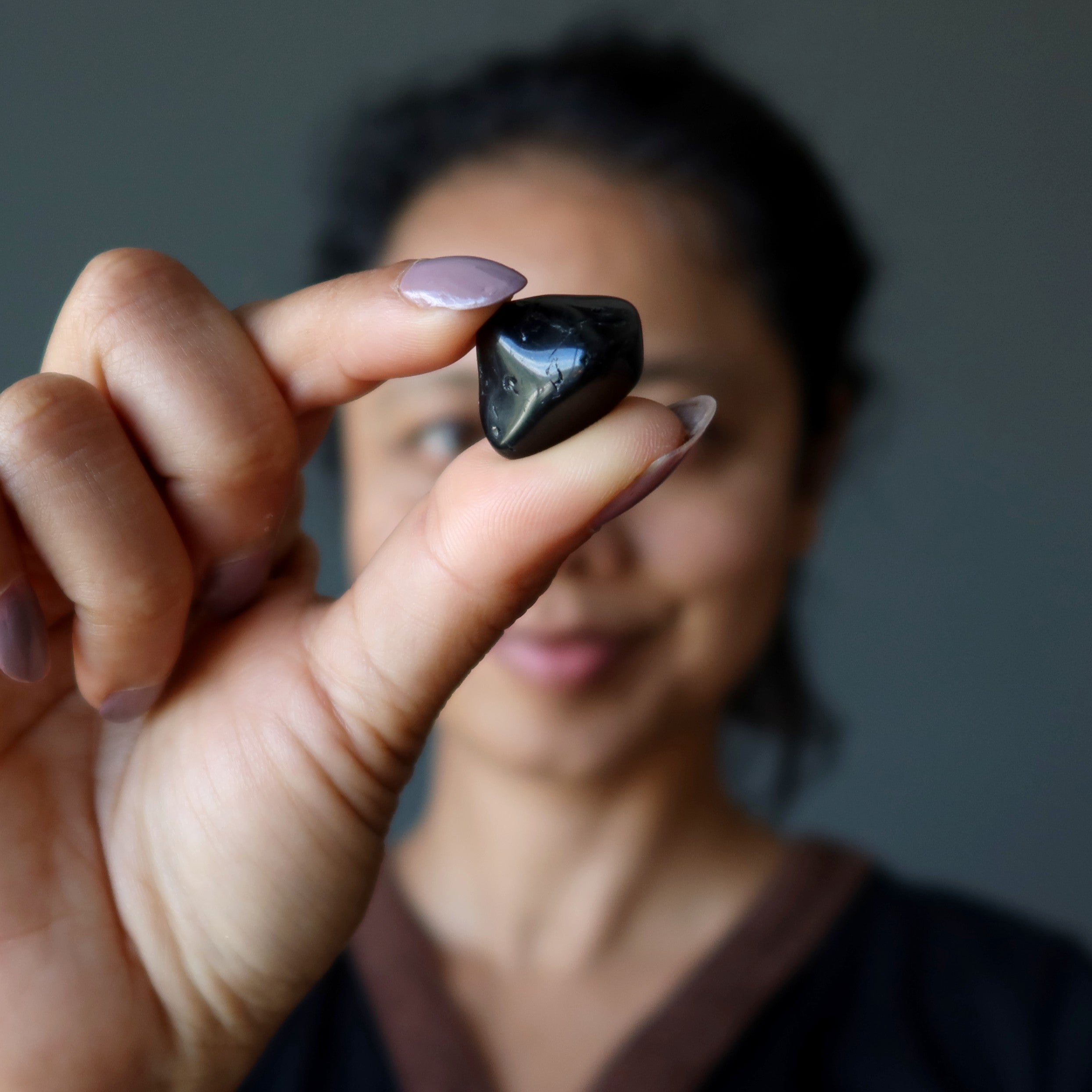 Black Tourmaline Tumbled Stone Protection