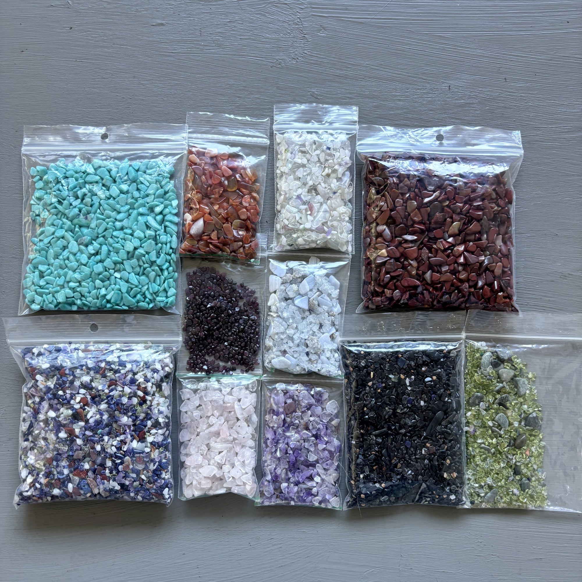Tumbled Stone Set: Amethyst Carnelian & Variety Pack of Gems