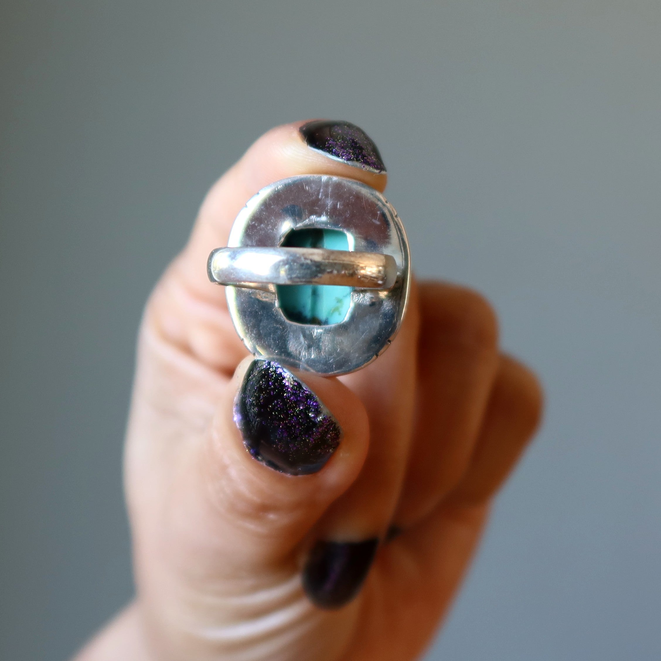 Türkis Ring Himmel der Einheit Sterlingsilber Größe 7.5