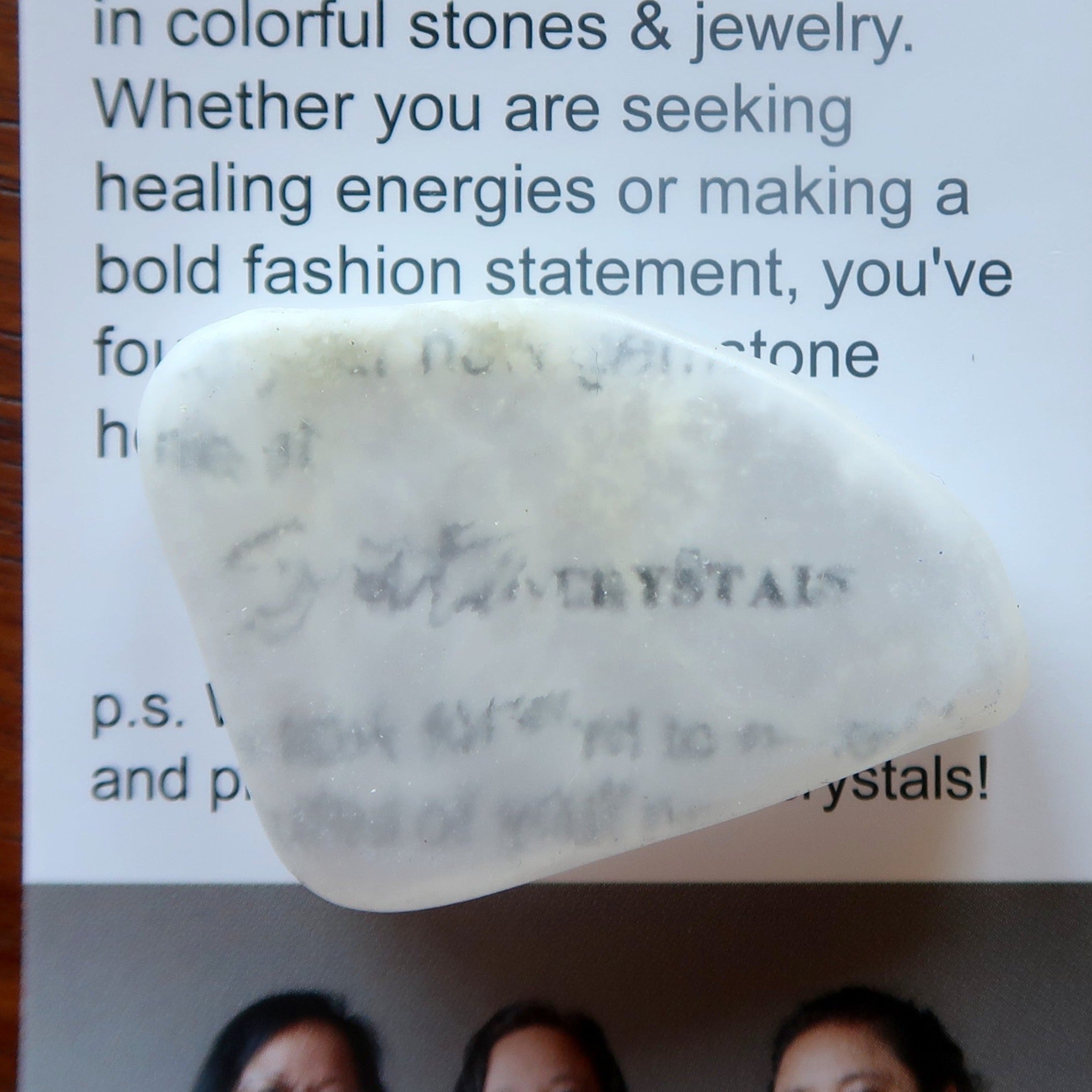 Ulexite Grid Crystal Third Eye Vision TV Stone