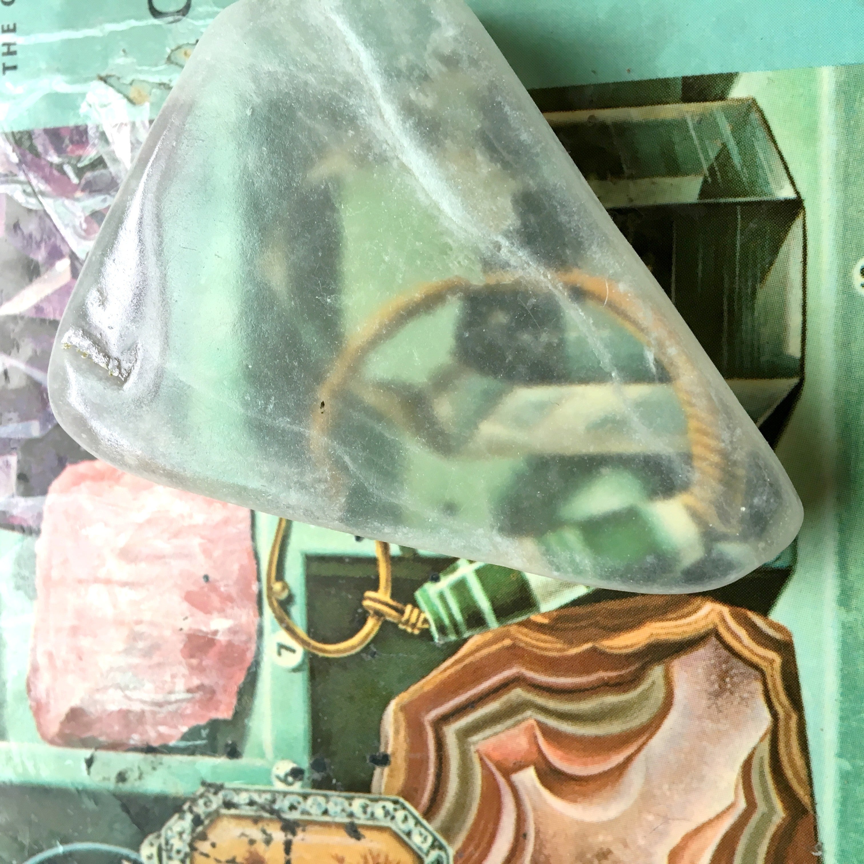 Ulexite Grid Crystal Third Eye Vision TV Stone