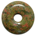 Support de donut en pierre gemme d'unakite créative