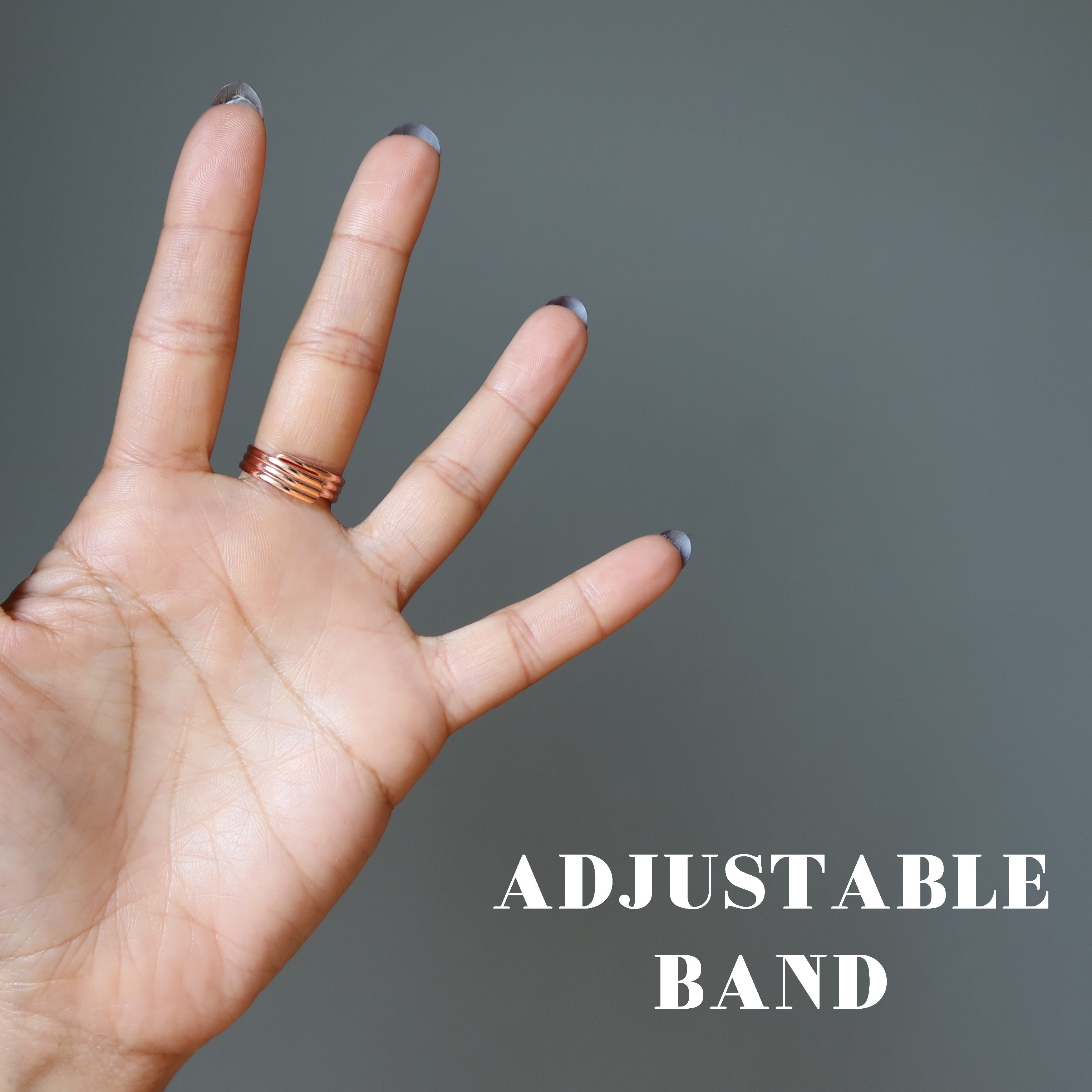 Bague Unakite Chêne Puissant Cristal Cuivre Réglable