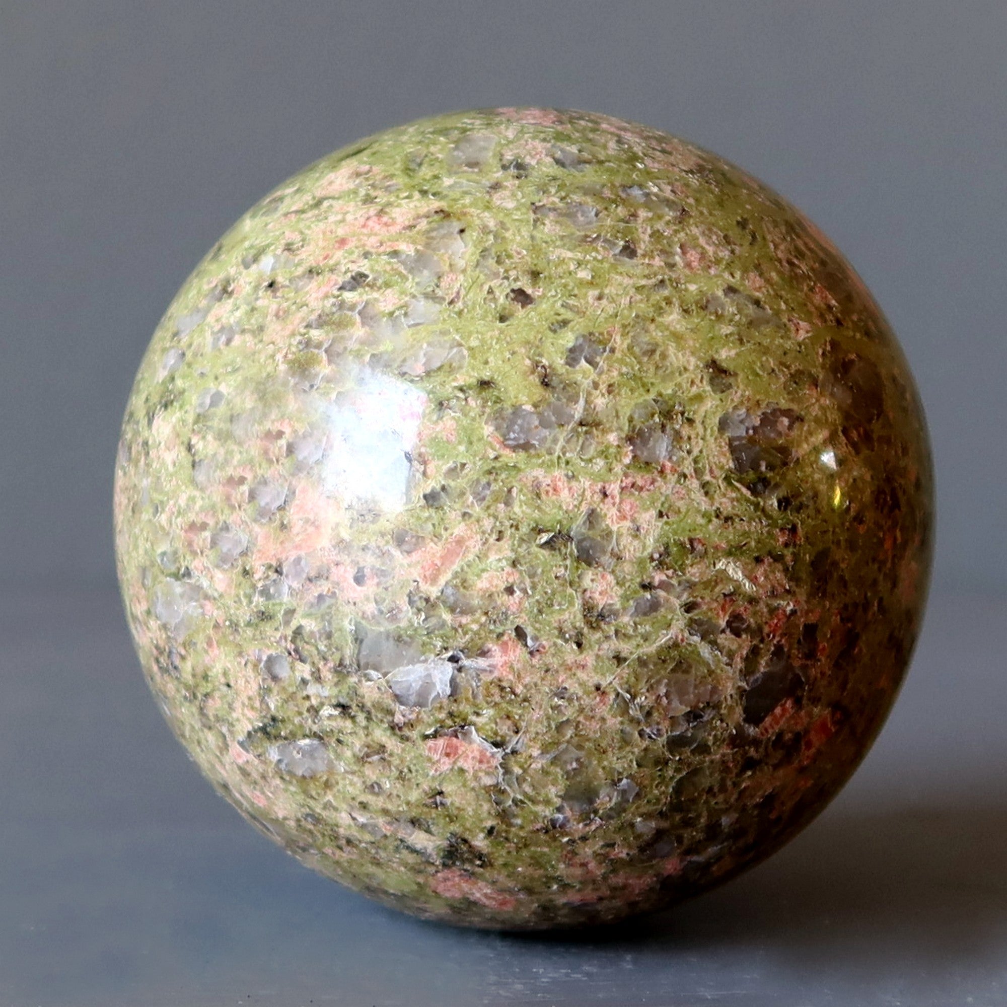 Unakite Sphere Lovely Artist Creative Energy Crystal Ball
