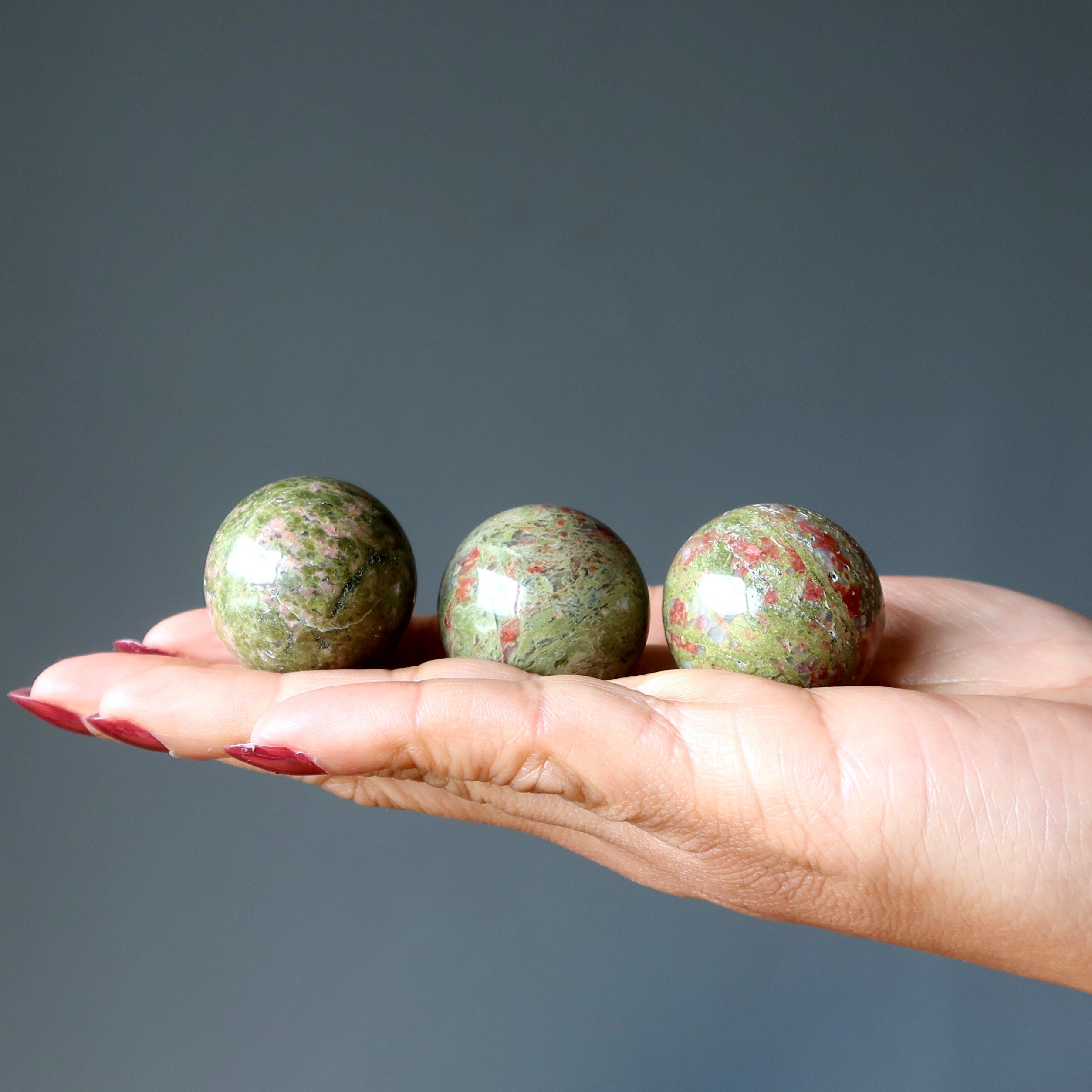 Unakite Sphere Lovely Artist Creative Energy Crystal Ball