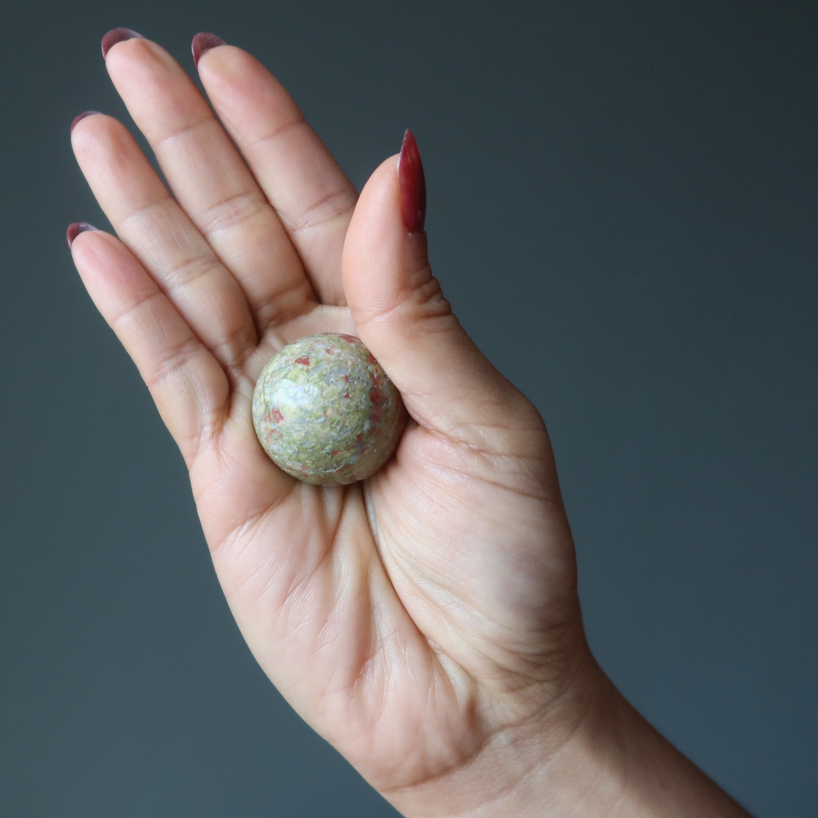 Unakite Sphere Lovely Artist Creative Energy Crystal Ball