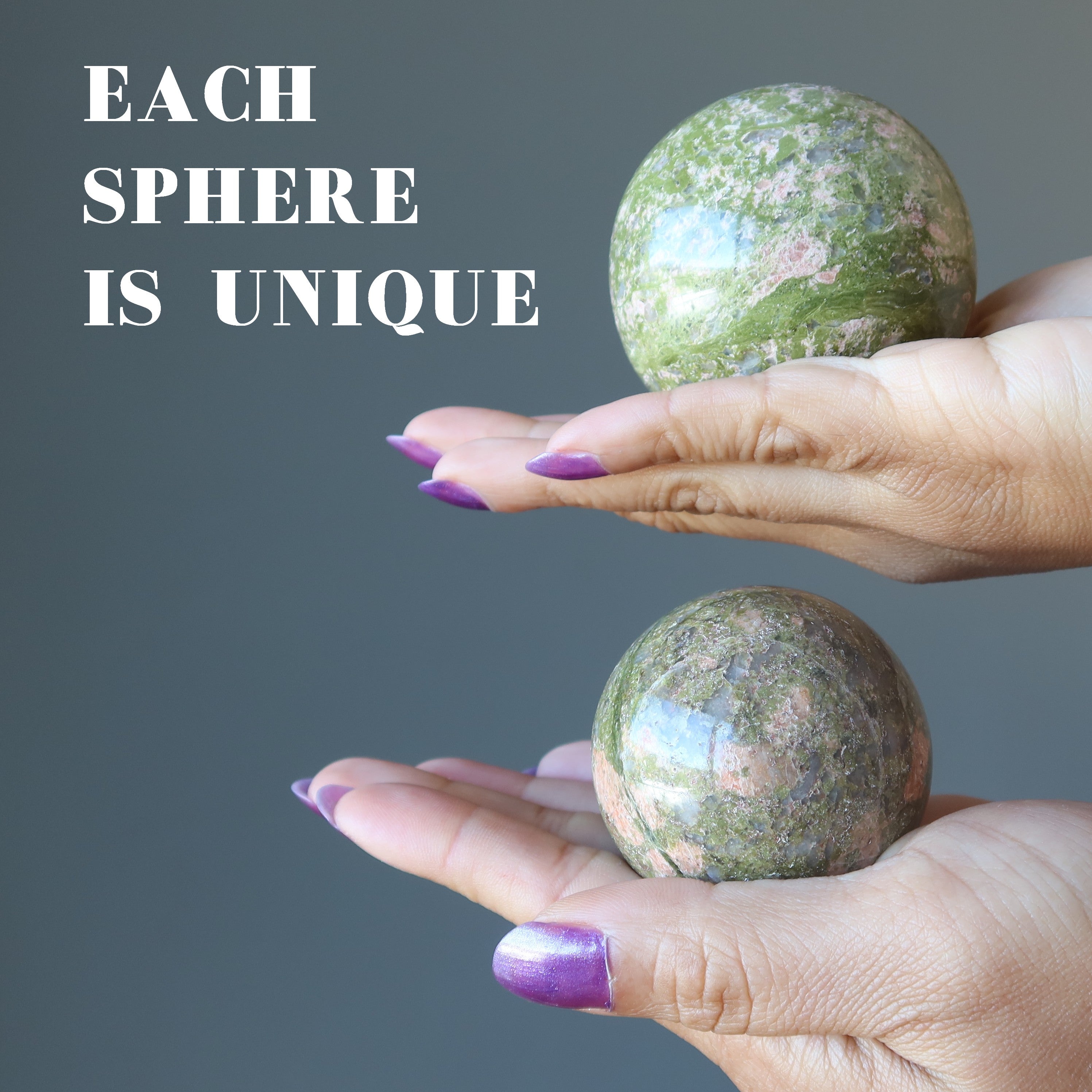 Unakite Sphere Lovely Artist Creative Energy Crystal Ball
