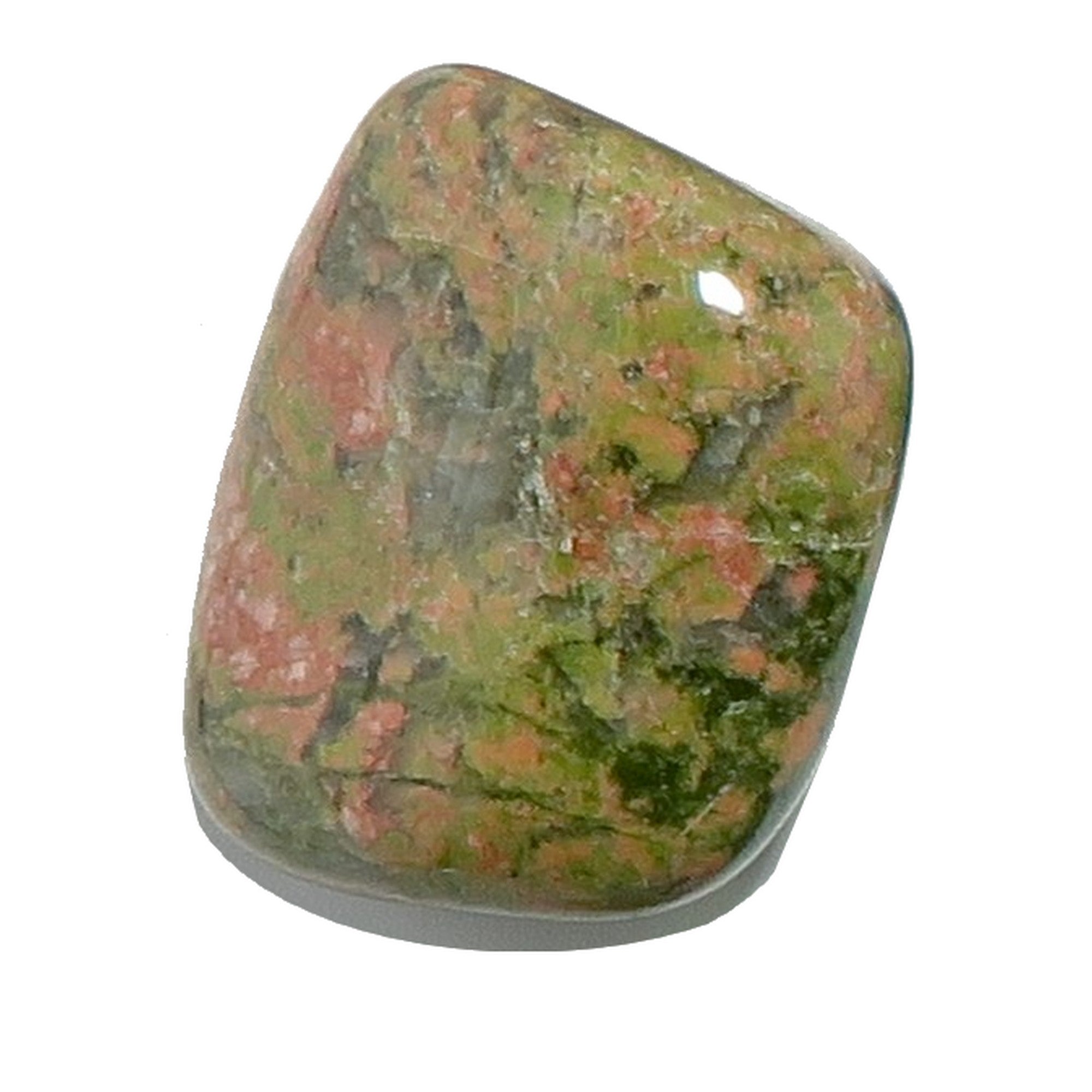 Cristal de création en pierre roulée d'unakite