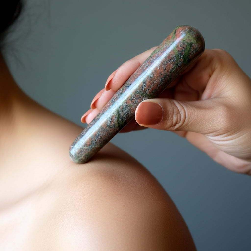 Unakite Massage Wand Creativity Flows