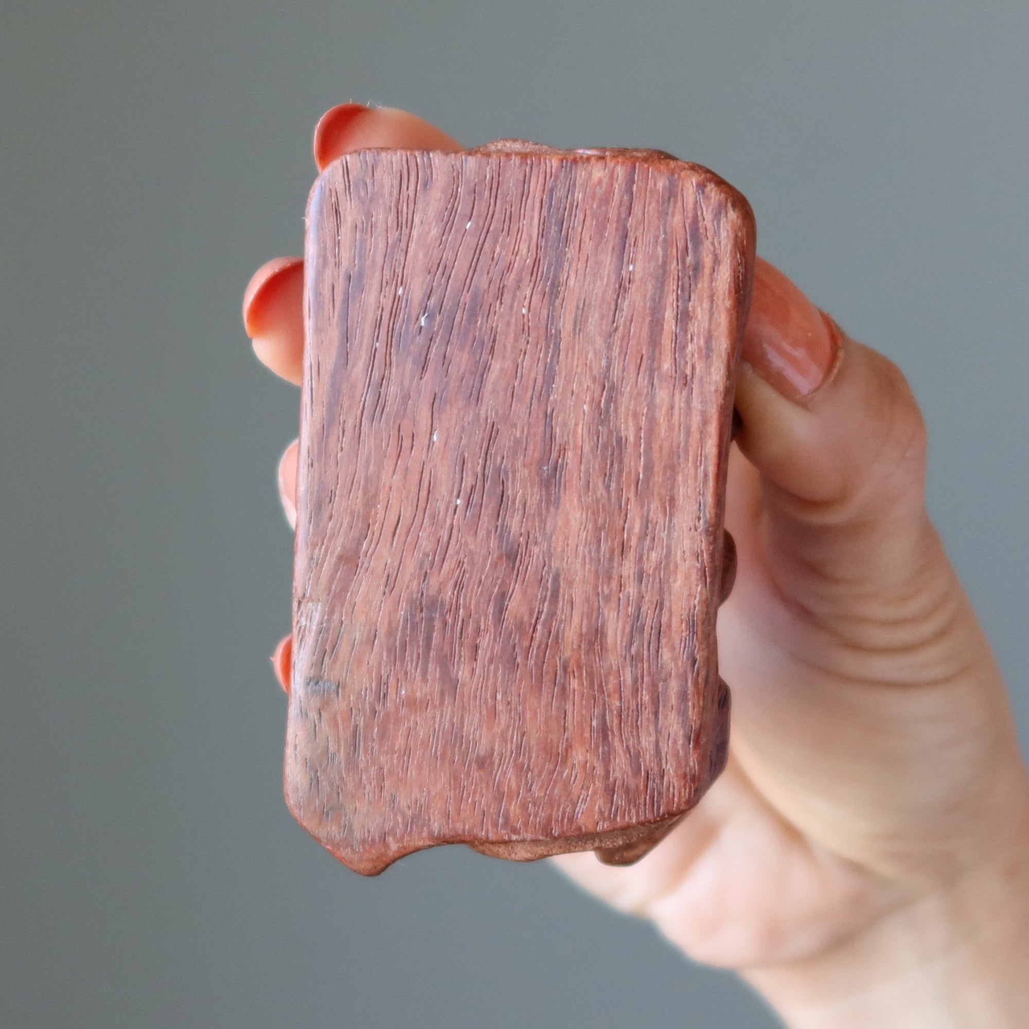 Ladegerät aus Holz Rosenholz-Display-Ständer für Cluster-Steine
