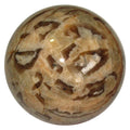 Sphère de pierre de lune zébrée dorée, boule de cristal esprit animal